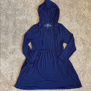 Soma Blue & Silver Hooded Tunic